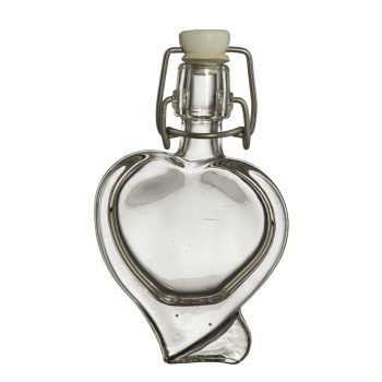 Szív 0,04 Literes üvegpalack csatos