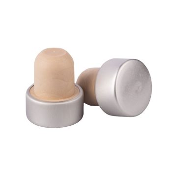 Szilikon dugó 19,5 mm EZÜST - üvegpalackokhoz