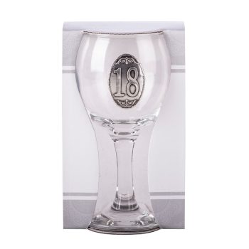 Ón címkés Boros üvegpohár Évszámos 18