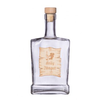   Fa címkés FC4 Piatta Boldog Névnapot 0,5 Literes üvegpalack