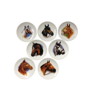 Kerámia tányér lovas (vegyes minta) kicsi