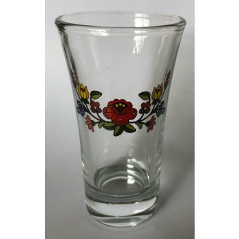 Dekor lungo üvegpohár Kalocsai 75 ml