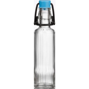   Rigata 0,2 Literes üvegpalack pálinkás,vizes üveg KÉK csattal