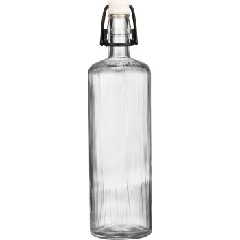   Rigata 1Literes üvegpalack pálinkás,vizes üveg FEHÉR csattal