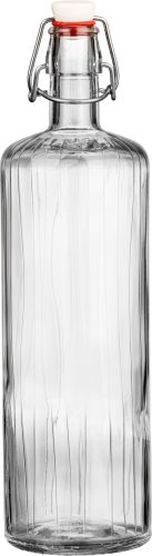 Rigata 1Literes üvegpalack pálinkás üveg FÉM csattal