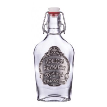 Ón címkés Csatos 0,2 Literes üvegpalack Boldog Névnapot