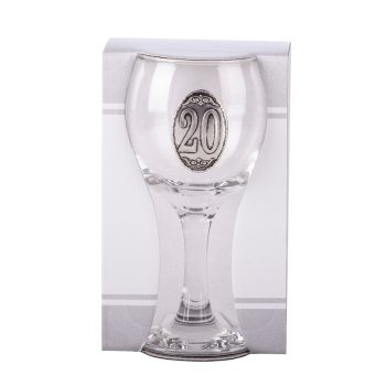 Ón címkés Boros üvegpohár Évszámos 20