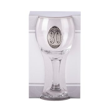 Ón címkés Boros üvegpohár Évszámos 30