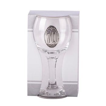 Ón címkés Boros üvegpohár Évszámos 70