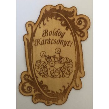 Fa címke kari koszorú