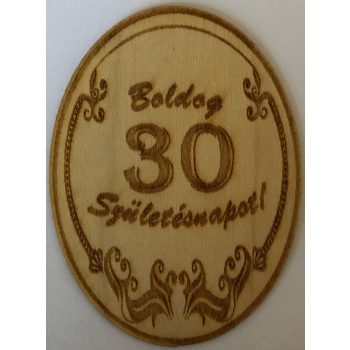 Fa címke ovál évsz. 30