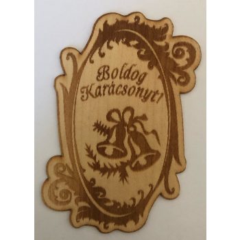 Fa címke kari csengő