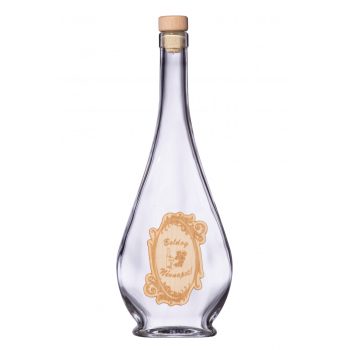   Fa címkés FC1 Liabel Boldog Névnapot 0,5 Literes üvegpalack