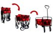 Strand kocsi összecsukható piros