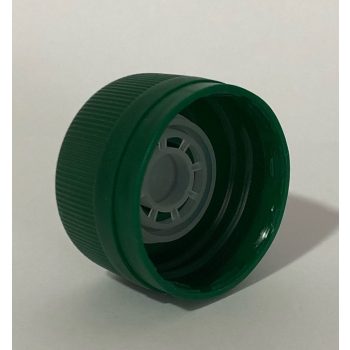 Csavarzár 31,5 zöld műanyag kiöntős - üvegpalackokhoz