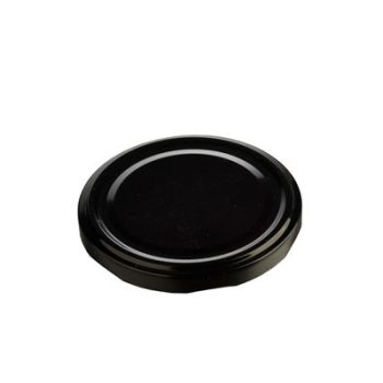 Lapka TO 48 fekete - befőttes üvegekhez